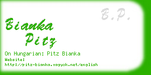 bianka pitz business card